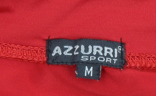 Azzurri Sport Men's Red Long Sleeve Athletic Compression Top Size M