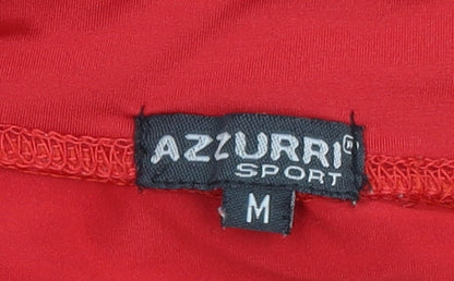 Azzurri Sport Men's Red Long Sleeve Athletic Compression Top Size M