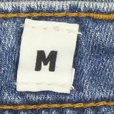 Jack & Jones Mens Blue Denim Distressed Shorts Size M