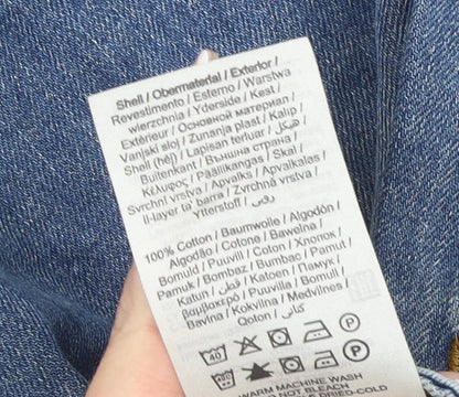 Jack & Jones Mens Blue Denim Distressed Shorts Size M