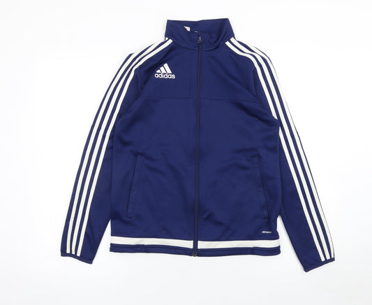 Boys UK Size 13-14 Years adidas Blue Track Jacket