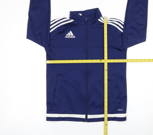 Boys UK Size 13-14 Years adidas Blue Track Jacket