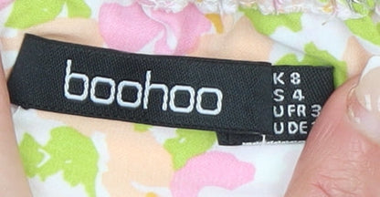 Boohoo Women’s Multicoloured Floral Fit & Flare Short Dress Size 8