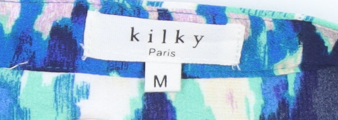 Kilky Paris Women's Multicoloured Tunic Blouse Size M Long Sleeve Polyester