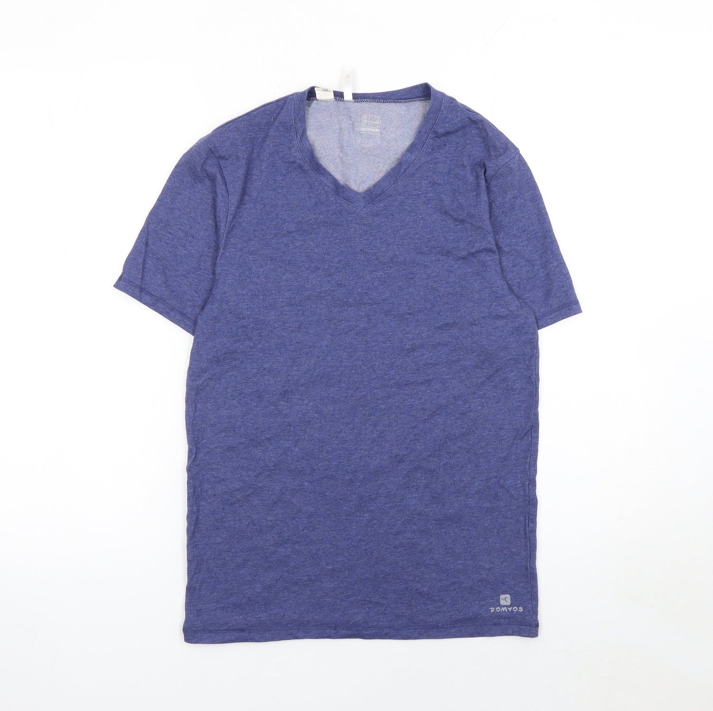 Womens UK Size XS DECATHLON Blue Gym & Training Running & Jogging Yoga T-Shirt