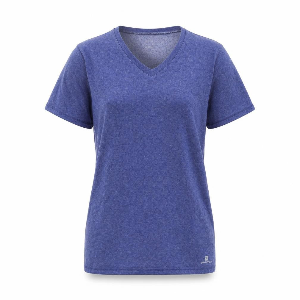 Womens UK Size XS DECATHLON Blue Gym & Training Running & Jogging Yoga T-Shirt