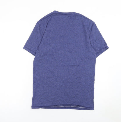 Womens UK Size XS DECATHLON Blue Gym & Training Running & Jogging Yoga T-Shirt