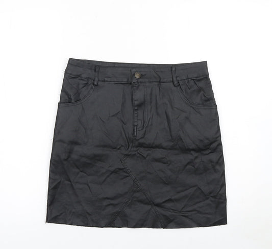 PrettyLittleThing Women’s Black Stretch Pencil Skirt Size 12