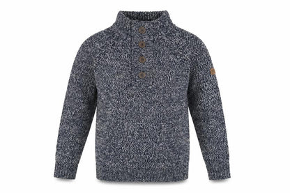 Mens UK Size S Smith & Jones Blue Henley Jumper