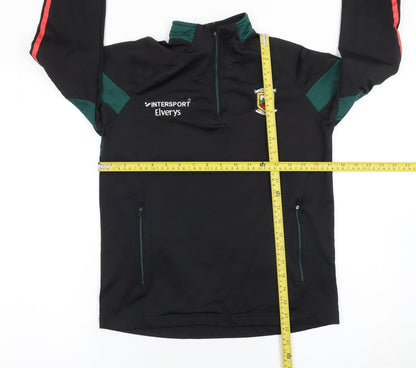O'Neills Boys Black 1/4 Zip Sports Sweatshirt Size 13 Years Regular Fit