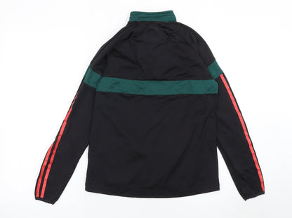 O'Neills Boys Black 1/4 Zip Sports Sweatshirt Size 13 Years Regular Fit
