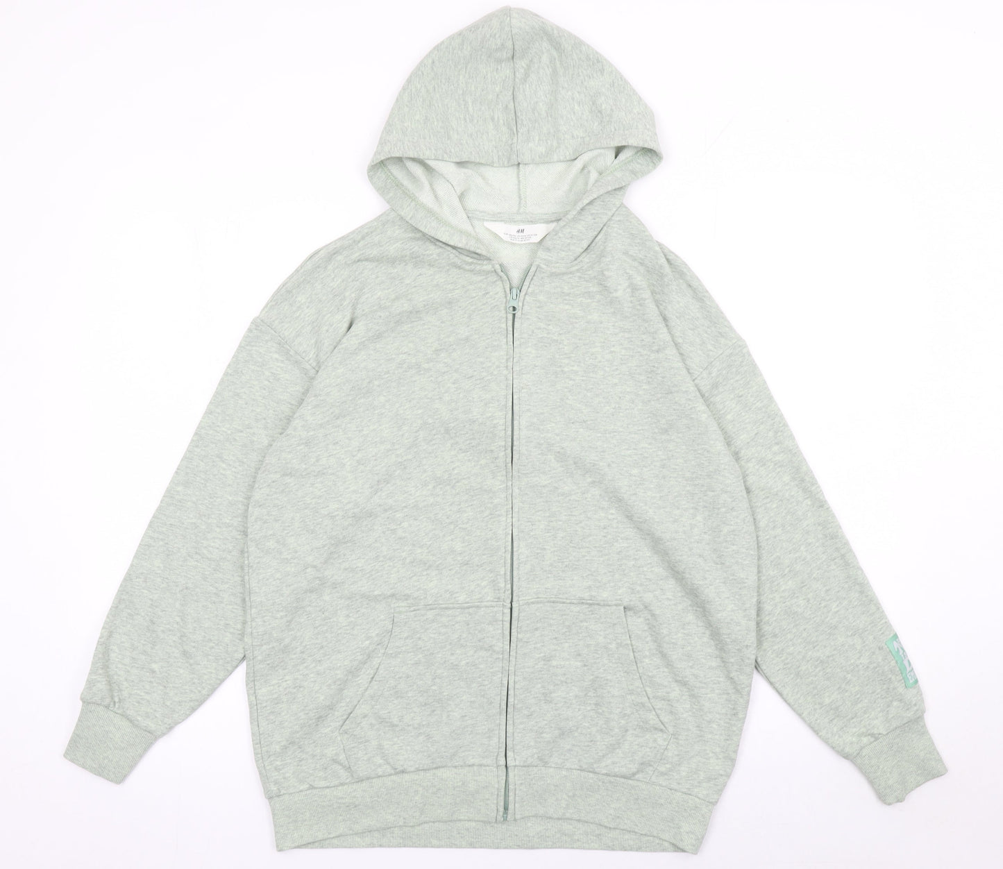 Girls UK Size 11-12 Years H&M Grey Full Zip Hoodie