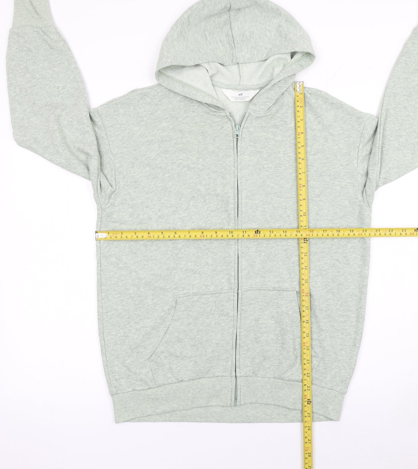 Girls UK Size 11-12 Years H&M Grey Full Zip Hoodie