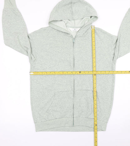 Girls UK Size 11-12 Years H&M Grey Full Zip Hoodie