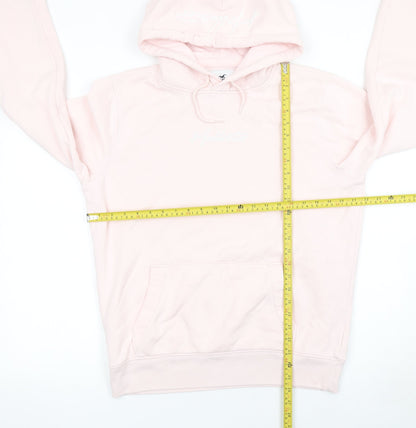 Hollister Women Pink Pullover Hoodie Medium Must-Have Collection