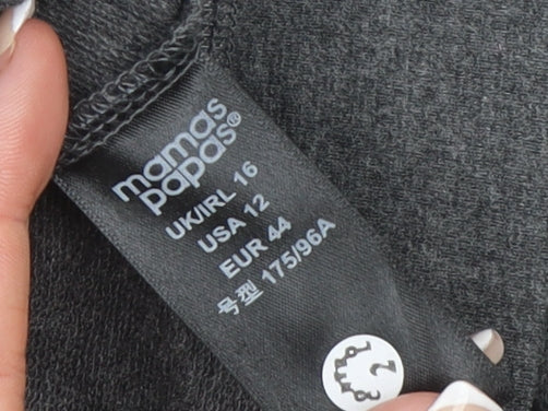 Womens UK Size 16 mamas & papas Grey Full Zip Hoodie