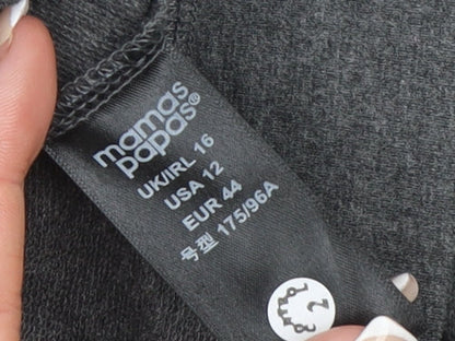Womens UK Size 16 mamas & papas Grey Full Zip Hoodie