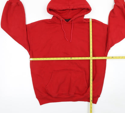 Womens UK Size 6 Misspap Red Pullover Hoodie