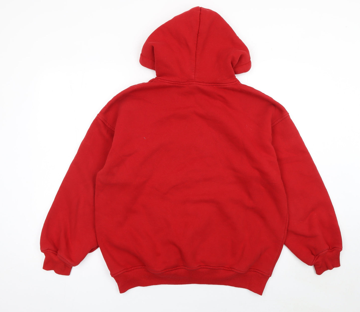 Womens UK Size 6 Misspap Red Pullover Hoodie