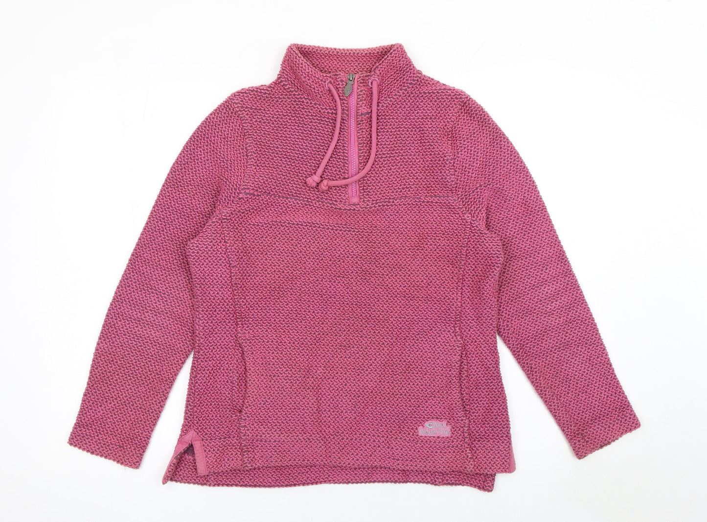 Womens UK Size 10 Weird Fish Pink Pullover Sweatshirt