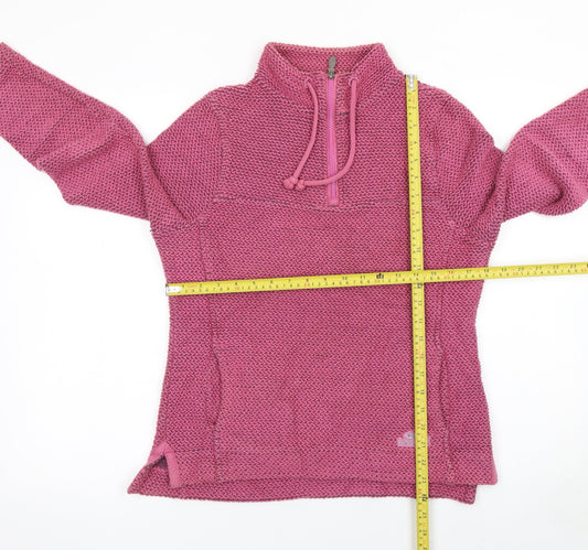 Womens UK Size 10 Weird Fish Pink Pullover Sweatshirt
