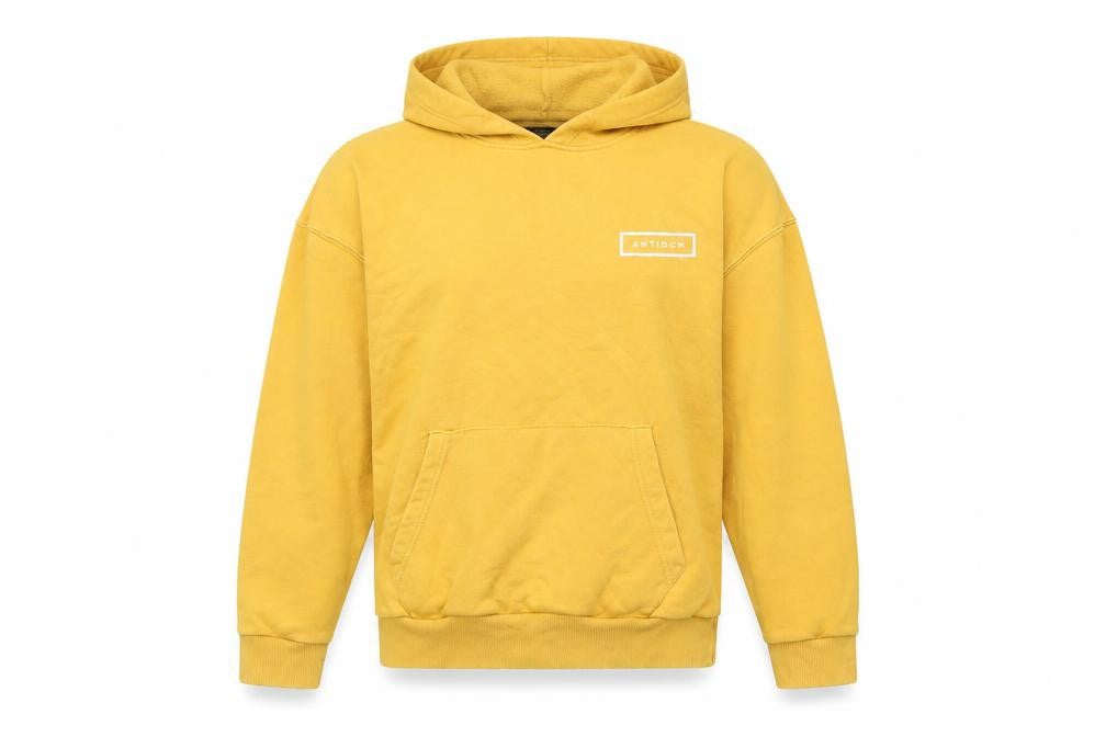 Womens UK Size M Antioch Yellow Pullover Hoodie