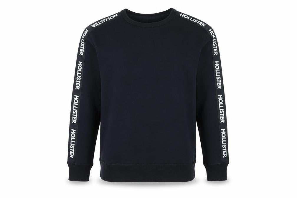 Mens UK Size XS Hollister Black Pullover Sweatshirt