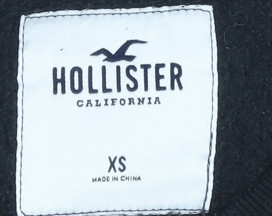 Mens UK Size XS Hollister Black Pullover Sweatshirt