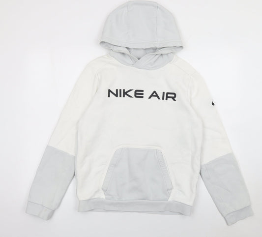Boys UK Size XL Nike White Pullover Hoodie