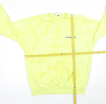 Womens UK Size L Nasaseasons Yellow Pullover Sweatshirt
