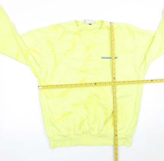 Womens UK Size L Nasaseasons Yellow Pullover Sweatshirt