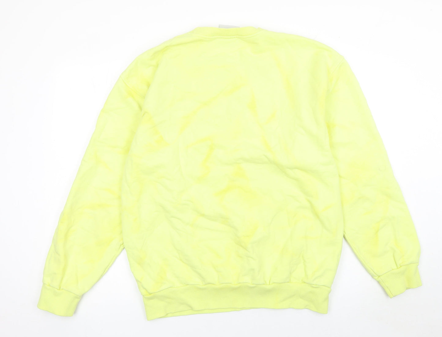 Womens UK Size L Nasaseasons Yellow Pullover Sweatshirt