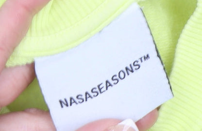 Womens UK Size L Nasaseasons Yellow Pullover Sweatshirt