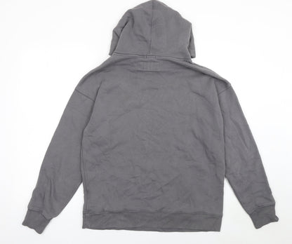 Abercrombie & Fitch Men's Grey Relaxed Fleece Hoodie Size S