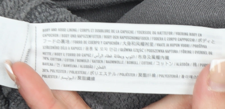 Abercrombie & Fitch Men's Grey Relaxed Fleece Hoodie Size S