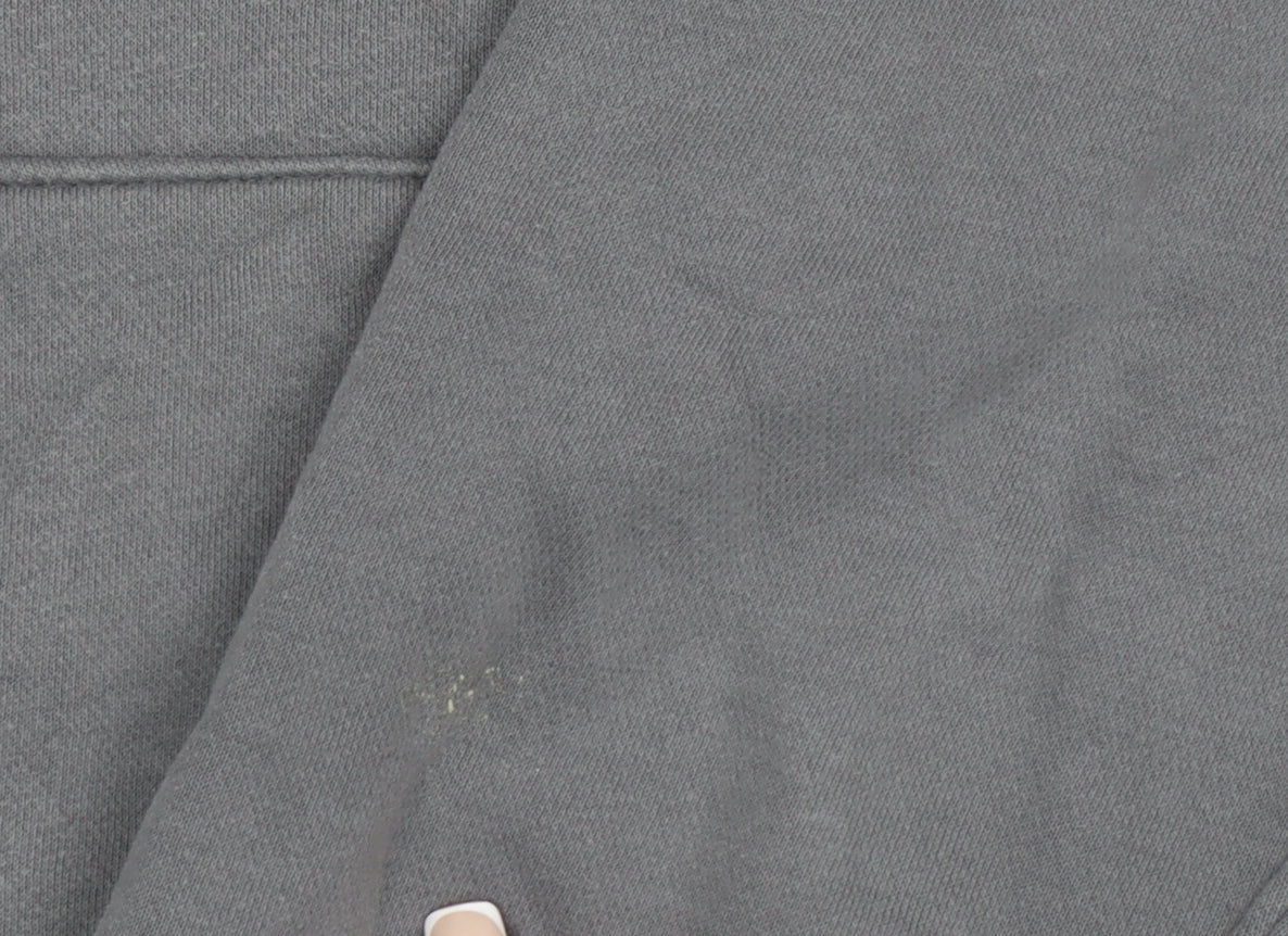 Abercrombie & Fitch Men's Grey Relaxed Fleece Hoodie Size S