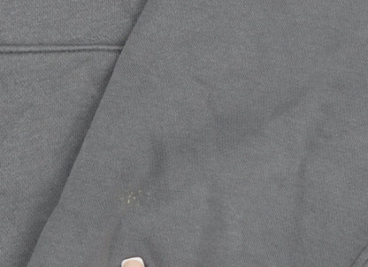 Abercrombie & Fitch Men's Grey Relaxed Fleece Hoodie Size S