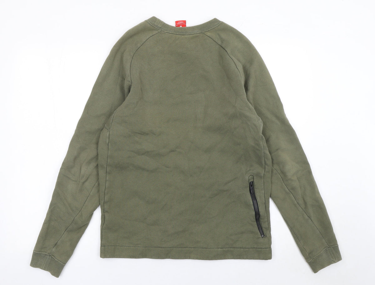 Mens UK Size S Nike Green Pullover Sweatshirt
