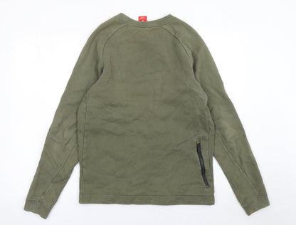 Mens UK Size S Nike Green Pullover Sweatshirt