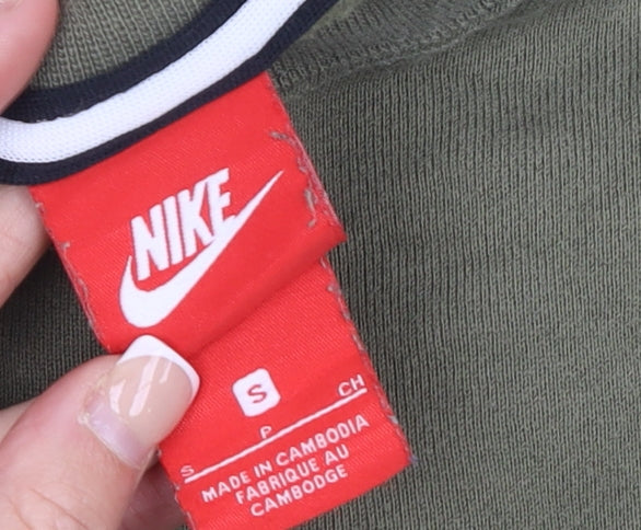 Mens UK Size S Nike Green Pullover Sweatshirt