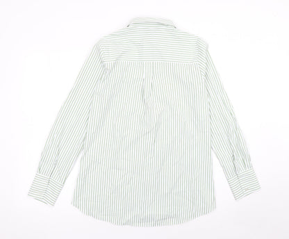Womens UK Size 8 Lipsy Green Classic Button-Up