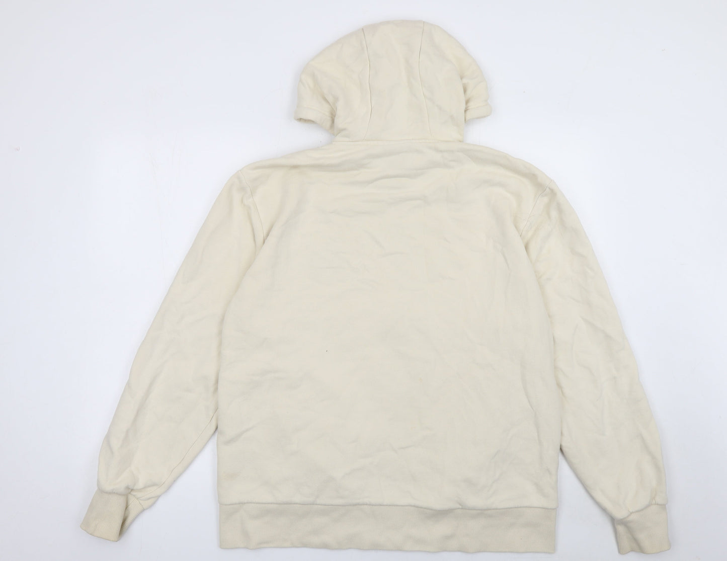 Ellesse Women’s Beige Full Zip Hoodie UK 10 Cotton Blend