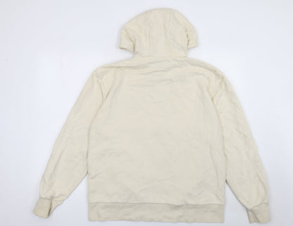 Ellesse Women’s Beige Full Zip Hoodie UK 10 Cotton Blend