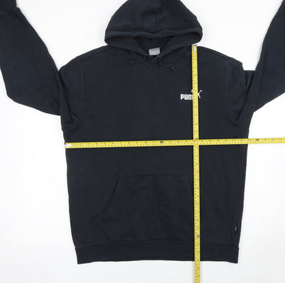 Mens UK Size L PUMA Black Pullover Hoodie