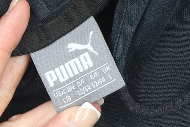 Mens UK Size L PUMA Black Pullover Hoodie