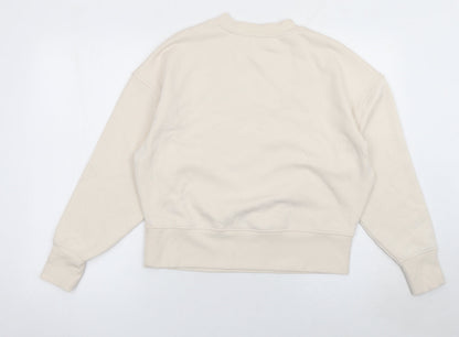 Womens UK Size S George Beige Pullover Sweatshirt
