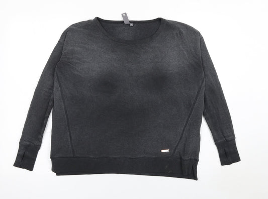 Womens UK Size XS Sweaty Betty Black Pullover Sweatshirt