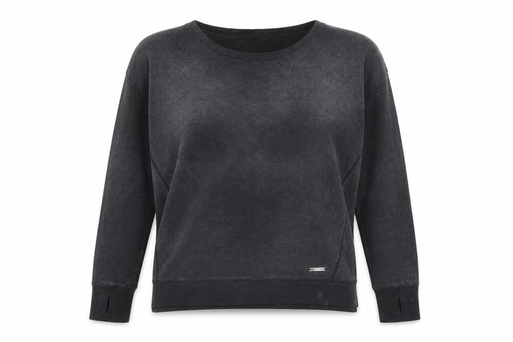 Womens UK Size XS Sweaty Betty Black Pullover Sweatshirt