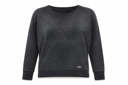 Womens UK Size XS Sweaty Betty Black Pullover Sweatshirt