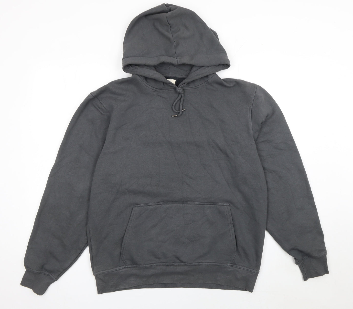 Mens UK Size M River Island Grey Pullover Hoodie
